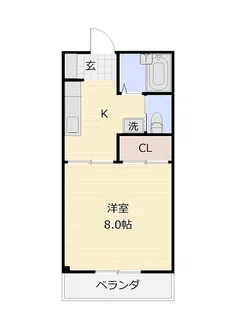 ドミールジュネス三保【3階】の間取り