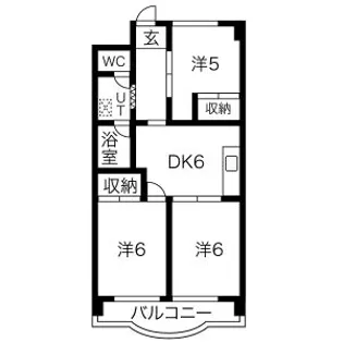 新栄ハイツ【3階】の間取り