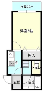 長田早苗マンション【3階】の間取り