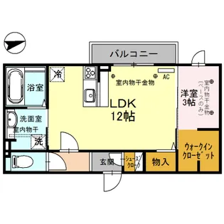 ミレット【3階】の間取り