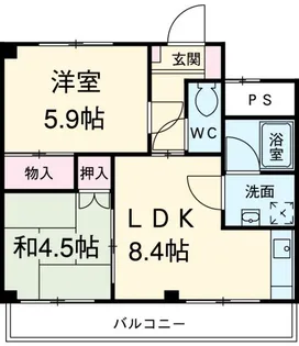 メゾン雅【1階】の間取り