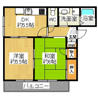 メゾンドエムシステム【2階】の間取り
