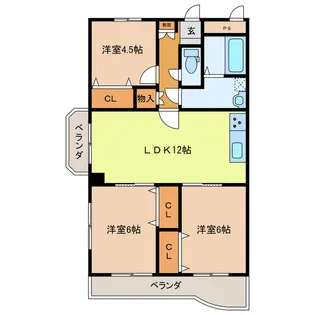 パークサイド21【1階】の間取り