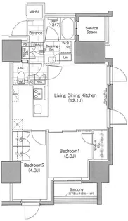 ザ・パークハビオ横浜関内【6階】の間取り