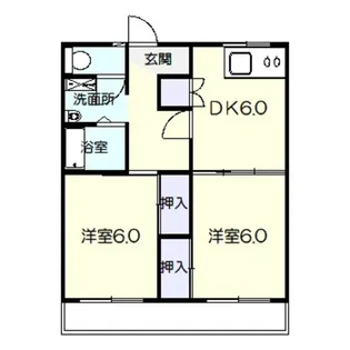 ガーデンハイツ鳳【1階】の間取り