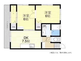 サングレイス横尾A【2階】の間取り