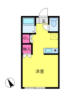 バディハイツ中野台【1階】の間取り