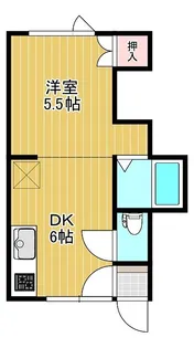 コーポ栄進堂I【1階】の間取り