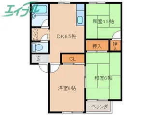 ルミナス宮前【1階】の間取り