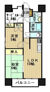 ダイアパレス弘前公園【3階】の間取り