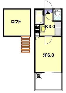 1Kの間取り画像