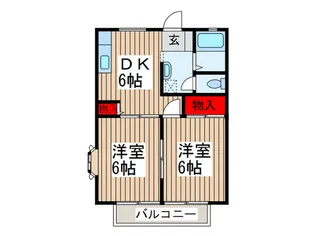 グリュネハイム【1階】の間取り