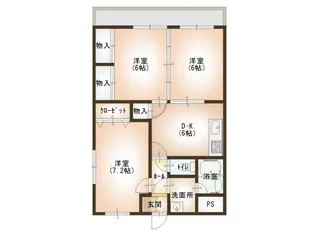 ユーミードエル【3階】の間取り