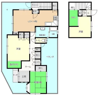 山口県山陽小野田市大字東高泊【一戸建】の間取り