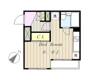 ティーズガーデン稲城【6階】の間取り