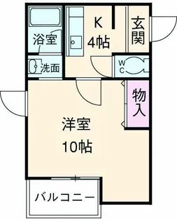 ヤングプラザMA【1階】の間取り