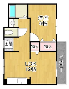 大阪府門真市栄町【マンション】の間取り