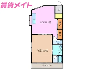 ニューホームサイトII【2階】の間取り