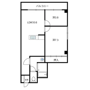 有遊マンション【5階】の間取り