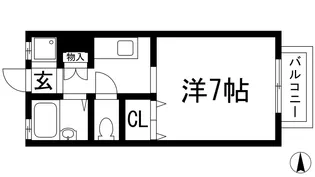 エスペーロ甲東1【1階】の間取り