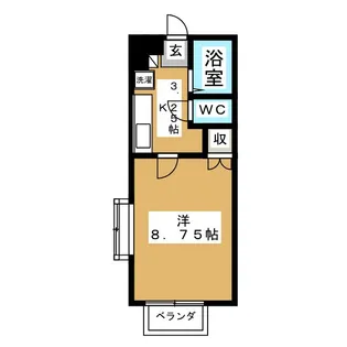 ヴェリテアン【1階】の間取り