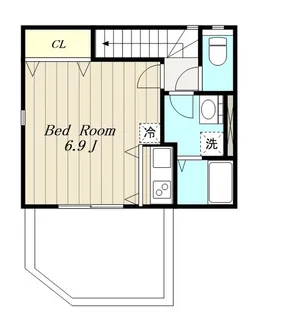 神奈川県相模原市緑区西橋本2【アパート】の間取り