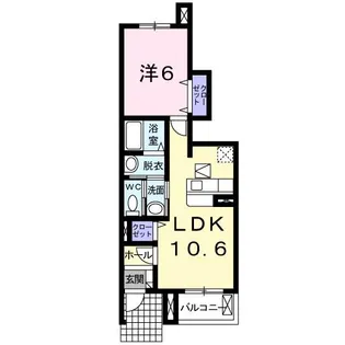 愛知県蒲郡市豊岡町池田【アパート】の間取り
