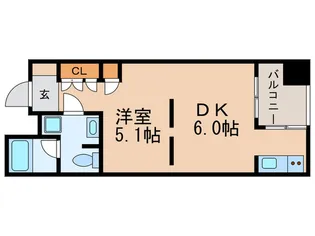 フォレスト久屋公園【5階】の間取り
