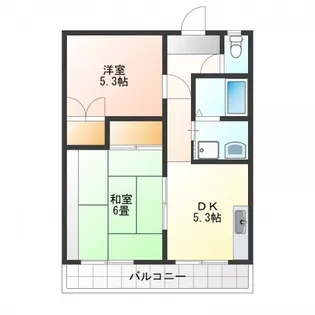 エステート富士【2階】の間取り