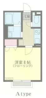 ビレジ中浜【1階】の間取り