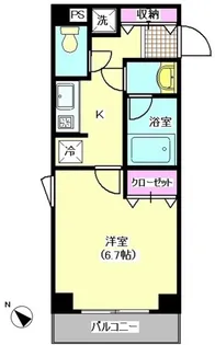 アルテ池上【4階】の間取り
