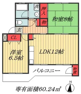 千葉県市川市菅野6【マンション】の間取り