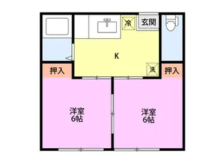 春日山ハイツ葵【2階】の間取り