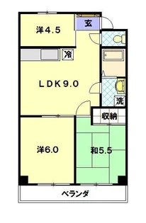 東亜物産ビル【6階】の間取り