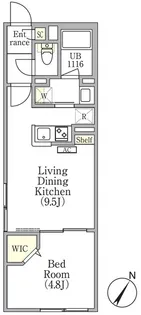 ツヴァイテ小竹向原【2階】の間取り