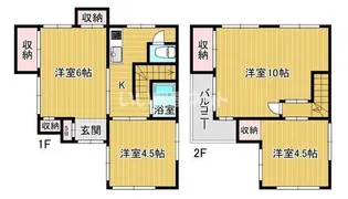 埼玉県越谷市柳町【一戸建】の間取り