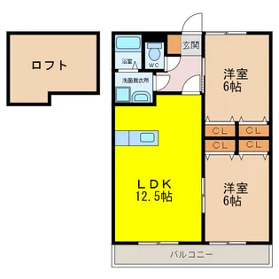 エスペランサII【2階】の間取り