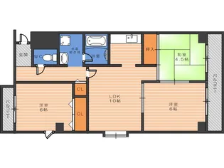 マイ・ライフ・鷹【3階】の間取り