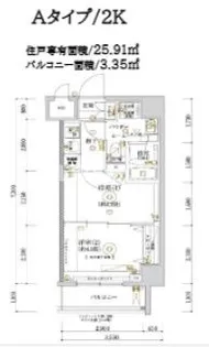 ガリシア亀戸【2階】の間取り