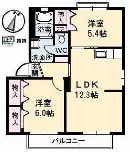 シャーメゾン柊【1階】の間取り