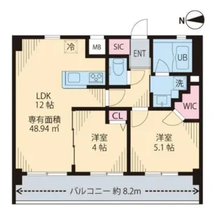 Mia casa I【4階】の間取り