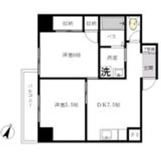 白山スカイビュー【3階】の間取り