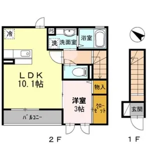T&M南烏山【2階】の間取り