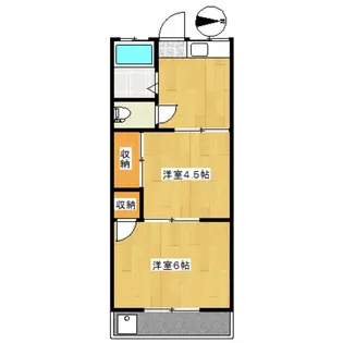 コーポ春秋【1階】の間取り