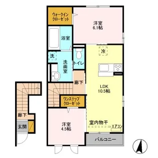 エスポワール【2階】の間取り