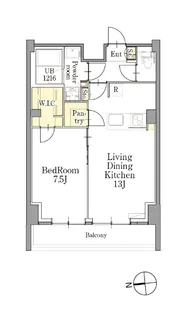 1LDKの間取り画像