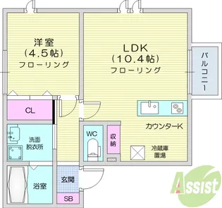 パークフォレスト長命ケ丘【2階】の間取り