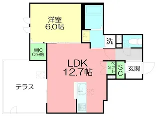 Breeze Yuigahama【1階】の間取り