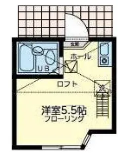 1Rの間取り画像