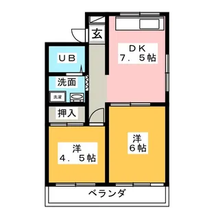 メゾンニッケイ【1階】の間取り